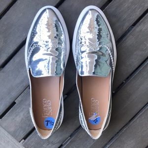 Franco Sarto Nelson Silver Sneaker Loafer